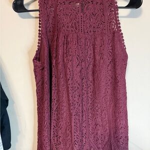 Altar'd State Purple Lace Tank Top